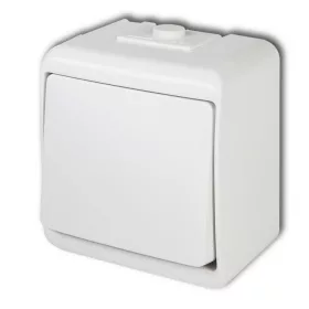 [OUTLET] AQUASTAR 1 PÓLUSÚ KAPCSOLÓ, IP54, FEHÉR
