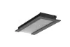 TOPMET LED-profil FLAT8 H/UX 1000 mm eloxált fekete