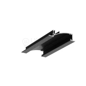 TOPMET LED-profil FLAT8 H/UX 2000 mm eloxált fekete
