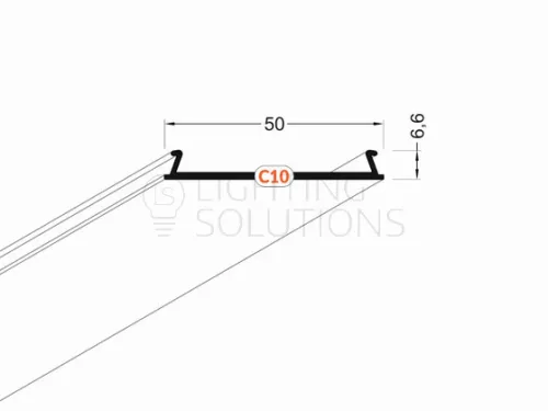 TOPMET alumínium takaró C10 2000 mm fehér