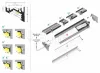 TOPMET LED-profil CORNER10 BC/UX 2000 mm eloxált fekete