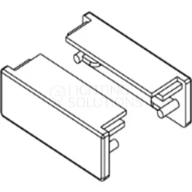 TOPMET végzáró WIDE24 fehér - kiszerelés (1 pár)