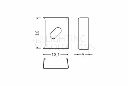 TOPMET rögzítő Z flexibilis inox - kiszerelés (1 pár)