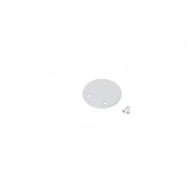 extension arm end cap OVAL20 metal white painted