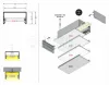 TOPMET LED-profil LOWI  1000 mm fehér