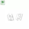 SURFACE INSTALLATION SET FOR ALLDAY BASIC 2 PCS (FOR 1203mm)