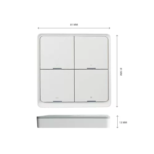 SMART LIGHT SWITCH 4 GANG +CCT +DIMM EASY SMART
