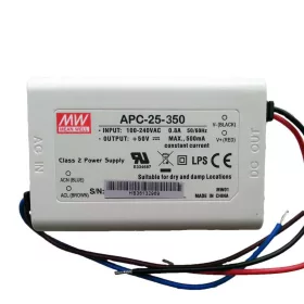   Mean Well APC-25-350 Áramgenerátoros LED-tápegység, 25-70 V DC, IP30