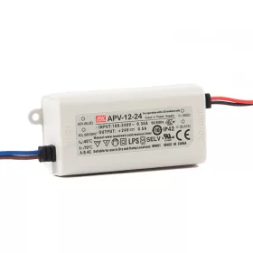 Mean Well APV-12-24 LED-tápegység, 24 V DC, IP30