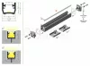 TOPMET LED-profil FLOOR12 K/U 1000 mm eloxált