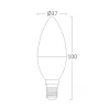 BRY-ADVANCE-5W-E14-C37-6500K-LED BULB