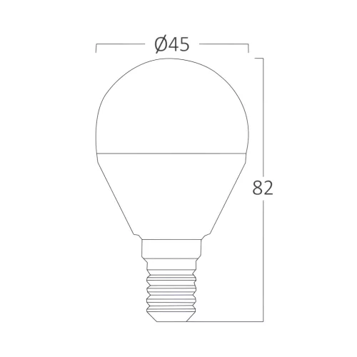 BRY-ADVANCE-5W-E14-P45-3000K-LED BULB
