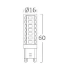 BRY-ADVANCE-6,5W-G9-240D-220V-6500K-LED BULB