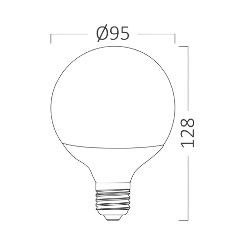BRY-ADVANCE-14W-E27-G95-3000K-LED BULB