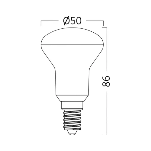 BRY-ADVANCE-6W-E14-R50-3000K-LED BULB