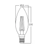 BRY-ADVANCE-6W-E14-C35-CLR-3000K-LED BULB