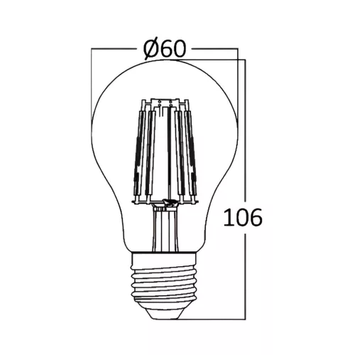 BRY-ADVANCE-7W-E27-A60-CLR-6500K-LED BULB