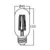 BRY-ADVANCE-4W-E27-T45-CLR-3000K-LED BULB
