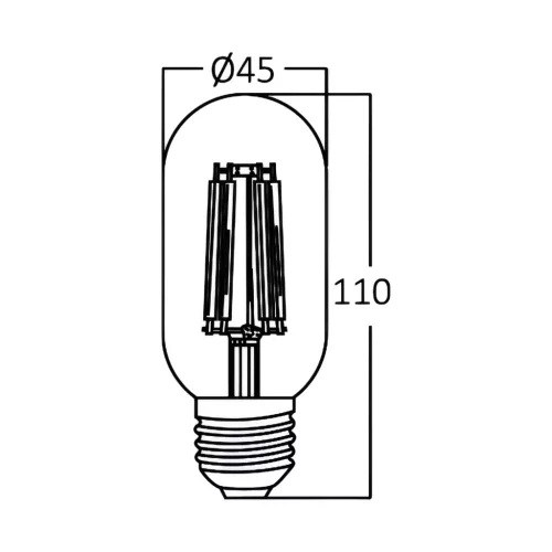 BRY-ADVANCE-4W-E27-T45-CLR-3000K-LED BULB