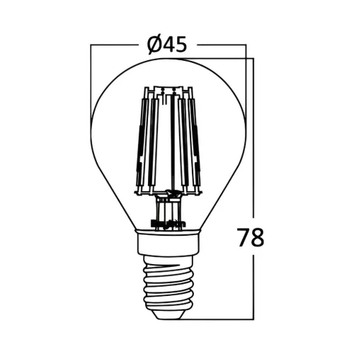 BRY-ADVANCE-4W-E14-P45-AMB-2200K-LED BULB