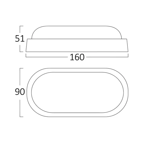 BRY-BULKHEAD-B-ELP-8W-WHT-IP54-6500K-LED BULKHEAD