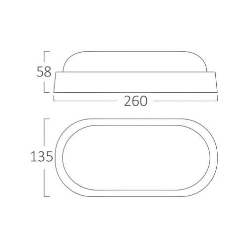 BRY-BULKHEAD-B-ELP-18W-WHT-IP54-3000K-LED BULKHEAD