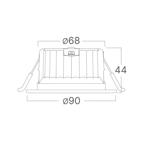 BRY-DOWNLIGHT D90-9W-RND-WHT-3IN1-IP54-LED DOWNLIG