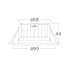 BRY-DOWNLIGHT D90-9W-RND-BLC-3IN1-IP54-LED DOWNLIG