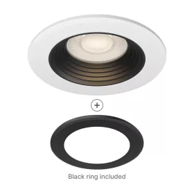 BRY-G6 D85-6.5W-RND-WHT/BLC-3IN1-IP20-LED SPOTLIGH