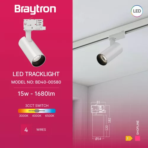 BRY-SHOPLINE-P15-15W-4WRS-WHT-3IN1-TRACKLIGHT