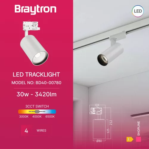 BRY-SHOPLINE-P30-30W-4WRS-WHT-3IN1-TRACKLIGHT