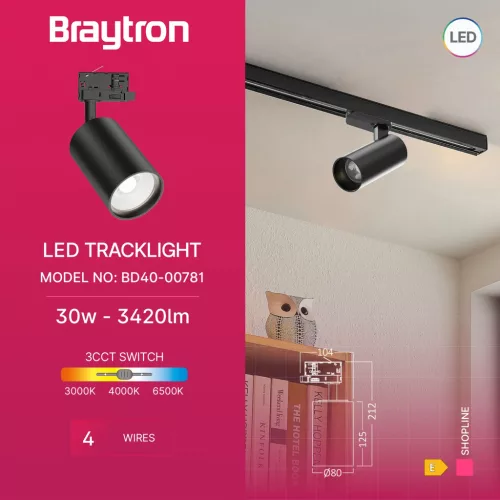 BRY-SHOPLINE-P30-30W-4WRS-BLC-3IN1-TRACKLIGHT