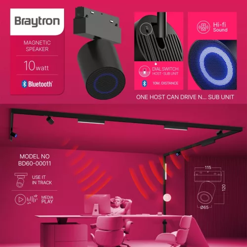 BRY-M20-SPK-10W-48VDC-BTH-BLC-MAG. SPEAKER