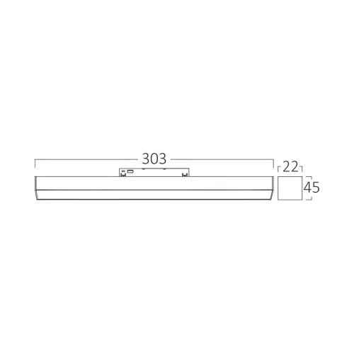 BRY-M20-LNR300-10W-48VDC-3IN1-WHT-MAG. LINEAR