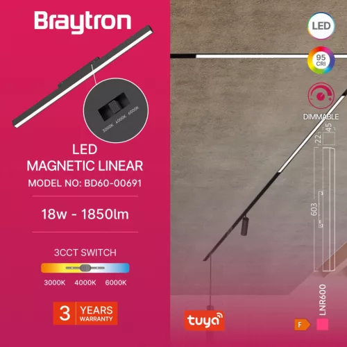 BRY-M20-LNR600-18W-48VDC-TUYA-LAN-BLC-MAG. LINEAR