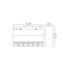 BRY-WSL110-6W-48VDC-3000K-BLC-MAG. LINEAR
