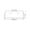 BRY-LINEX-LN6-9W-4000K-WHT-LED LINEAR FIXTURE