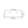 BRY-LINEX-LN6-9W-3CCT-BLC-LED LINEAR FIXTURE