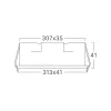 BRY-LINEX-LN12-18W-4000K-WHT-LED LINEAR FIXTURE