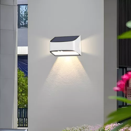 BRY-SOLARIS-W1B-WHT-6W-6500K-IP54-SOLAR WALL LIGHT