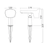 BRY-SPIKE-12W-GRY-2IN1-IP65-SPIKE LIGHT