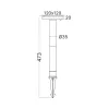 BRY-SPIKE-2B-8W-SQR-BLC-2IN1-IP65-SPIKE LIGHT