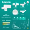 BRY-MILES-W2-WHT-30W-4000K-IP54-WALL LIGHT