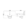 BRY-MILES-W2-WHT-30W-4000K-IP54-WALL LIGHT