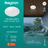 BRY-NAPOLI-D270-1xE27-PC-SNS-WHT-IP65-CEILING LIGH