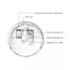 BRY-NAPOLI-D270-1xE27-PC-SNS-WHT-IP65-CEILING LIGH