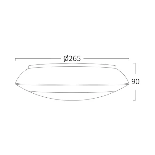 BRY-NAPOLI-D270-1xE27-PC-SNS-GRY-IP65-CEILING LIGH