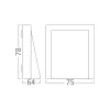 BRY-VEKTA-C-WL.1-GRY-1x6W-3IN1-IP65-WALL LIGHT