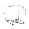 BRY-VEKTA-B-WL.2-GRY-1xG9-IP54-WALL LIGHT