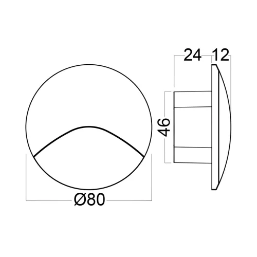BRY-VEKSUS-RND-WHT-3W-3000K-IP65-STEP LIGHT